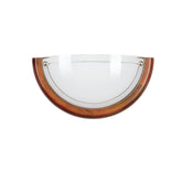 APPLIQUE 1010 BIANCA CON LEGNO 1XE27 30X9,5X15CM