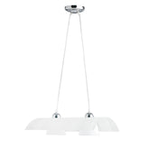 SOSPENSIONE ZEBRATA BIANCA 2XE27 50X33X120CM