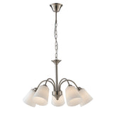 LAMPADARIO 1162 NICKEL 5XE14 60X88CM