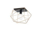PLAFONIERA ABRAXAS NERA/ORO 1XE27 20X18,5X26,5CM