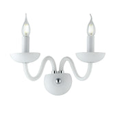 APPLIQUE ALFIERE BIANCA/CROMO 2XE14 12X23X26CM