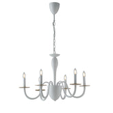 LAMPADARIO ARMSTRONG BIANCO/ORO 6XE14 78X150CM