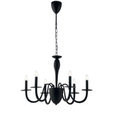 LAMPADARIO ARMSTRONG NERO 6XE14 78X150CM
