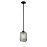 SOSPENSIONE ASHFORD OVALE FUME' 1XE27 15X150CM