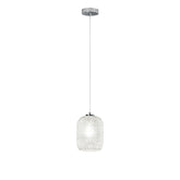 SOSPENSIONE ASHFORD OVALE TRASPARENTE 1XE27 15X150CM