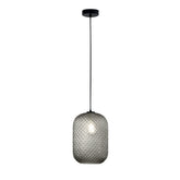SOSPENSIONE ASHFORD OVALE FUME' 1XE27 20X150CM