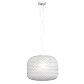 SOSPENSIONE ASHFORD SFERICA BIANCA 1XE27 40X150CM