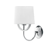 APPLIQUE ASTORIA CROMO/BIANCO 1XE27 18X27,5X28,7 CM