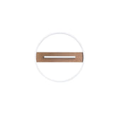 PLAFONIERA LED AZIMUTH NERA/LEGNO 26W 3290LM CCT 40,5X5CM