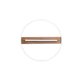 PLAFONIERA LED AZIMUTH NERA/LEGNO 36W 4820LM CCT 50X5CM