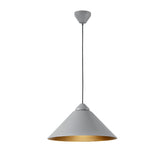 SOSPENSIONE BIGBANG GRIGIA/ORO 1XE27 49X25X183,5CM