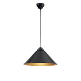 SOSPENSIONE BIGBANG NERA/ORO 1XE27 49X25X183,5CM