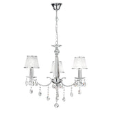 LAMPADARIO BOEME CROMO 3XE14 65X100CM