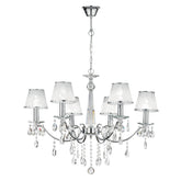 LAMPADARIO BOEME CROMO 6XE14 68X100CM