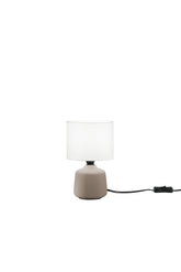 LUME BURANO IN CERAMICA BEIGE 1XE14 MISURA TOTALE D14XH22CM