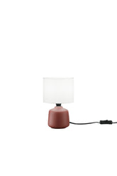 LUME BURANO IN CERAMICA ROSSO 1XE14 MISURA TOTALE D14XH22CM