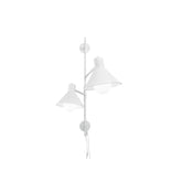 APPLIQUE DUETTO REGOLABILE BIANCA 2XE27 154X20,5X90CM