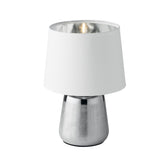 LUMETTO ECSTASY SILVER/BIANCO 1XE14 17X29CM