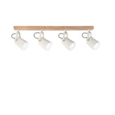 APPLIQUE EDA BIANCA/LEGNO 4XE14 68,7X6X16,7CM