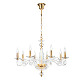 LAMPADARIO EPOQUE ORO 8XE14 70X140CM