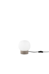 LUME ERIS BIANCO E MARRONE IN ALLUMINIO+VETRO 1XE14 D15X16CM