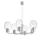 LAMPADARIO FELLINI CROMO 6XE27 98X150CM