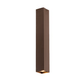 PLAFONIERA FLUKE QUADRATA CORTEN 1XGU10 6X6X40CM
