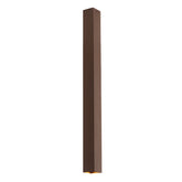 PLAFONIERA FLUKE QUADRATA CORTEN 1XGU10 6X6X75CM