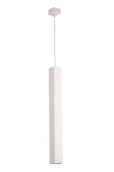 SOSPENSIONE FLUKE QUADRATA BIANCA 1XGU10 6X6X60CM