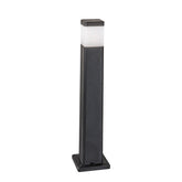 PALETTO FOCUS NERO SQUADRATO 1XGU10 IP65 17,5X17,5X77,5CM