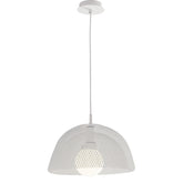 SOSPENSIONE HAREM BIANCA 1XE27 37X37X150CM