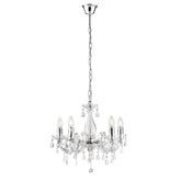 LAMPADARIO HOUSTON TRASPARENTE 5XE14 44X120CM