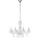 LAMPADARIO INCANTO CROMO 8XE14 83X154CM