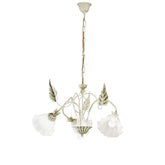 LAMPADARIO ISOTTA AVORIO 3XE14 60X80CM
