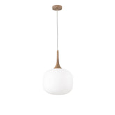 SOSPENSIONE JAIPUR BIANCA/LEGNO 1XE27 30X30X150CM