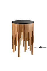 LUME-PIANTANA/TAVOLO KENGO ILLUMINATO A LED 40X40X60CM