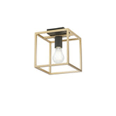 PLAFONIERA KIMERA NERA/ORO 1XE27 20X20X22,5CM