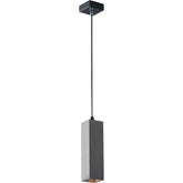 SOSPENSIONE KRUK QUADRATA GRIGIA 1XGU10 7X130CM