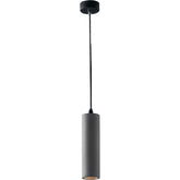 SOSPENSIONE KRUK TONDA GRIGIA 1XGU10 7X130CM