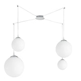 SOSPENSIONE CITY BIANCA 4XE27 250CM