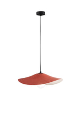 SOSPENSIONE LENGLEN IN FELTRO ARANCIONE CAVO 2M PARALUME 50CM 1XE27