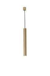 SOSPENSIONE LORD ORO IN ACCIAIO+ALLUMINIO 1XGU10 25W 10X10X255CM