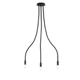 PLAFONIERA LOVER NERA 3XE14 15X15X100CM
