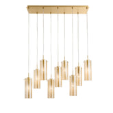 SOSPENSIONE MAGIC ORO/AMBRA 9XE27 90X30X150CM