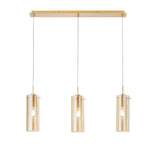 SOSPENSIONE MAGIC ORO/AMBRA 3XE27 79X10X150CM