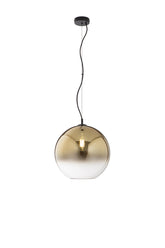 SOSPENSIONE MARTE ORO IN VETRO 1XE27 35X120CM