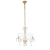 LAMPADARIO MONALISA ORO 3XE14 53X145CM