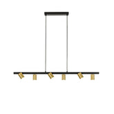 SOSPENSIONE NIZZA NERA/ORO 6XGU10 110X15X150CM