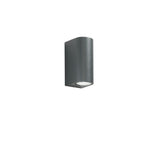 APPLIQUE BIEMISSIONE ONE ANTRACITE 2XGU10 IP54 6,7X9,3X13CM