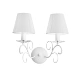 APPLIQUE PERLA BIANCA 2XE14 38X20X33CM